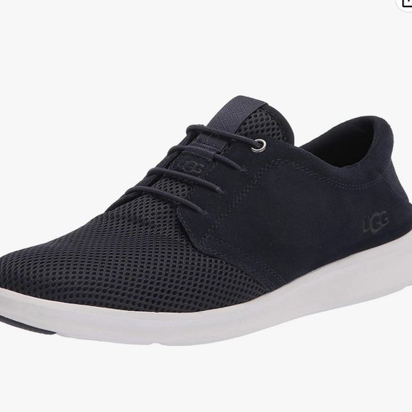 UGG Men's M Greyson Sneaker Size 8 Navy Blue - Picture 1 of 3